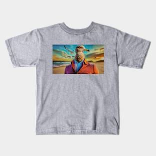 Seagull Head Kids T-Shirt